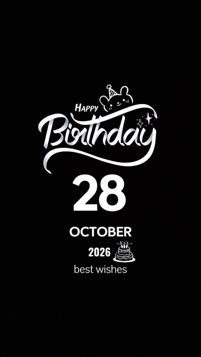 BIRTHDAY 28 OCTOBER