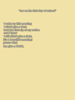 I woke up this morni