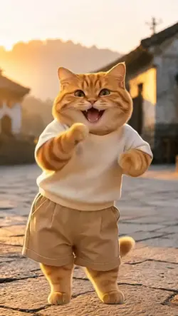 Cute Dancing Cat