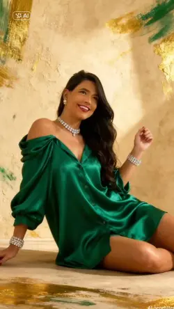 Look verde esmeralda