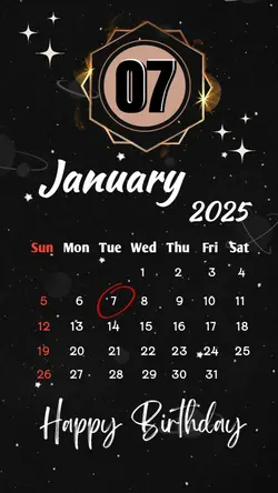 hbd 07 January 2025
