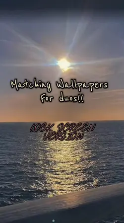 Matching wallpapers!