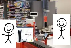 POV buying a ps5