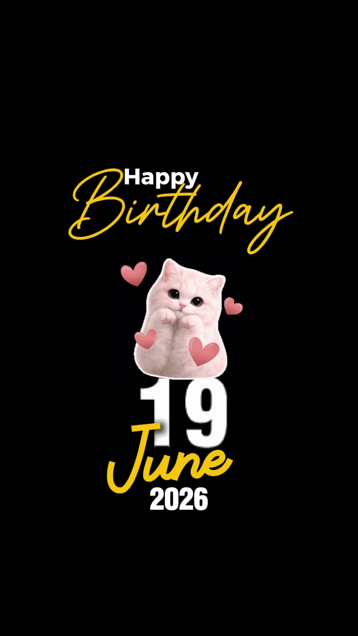 Chat d'anniversaire