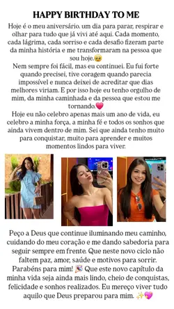 PARABÉNS PARA MIM