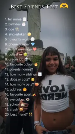 Best Friends Test 