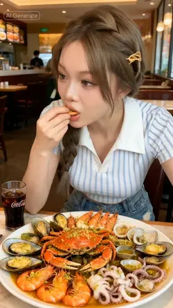 ENJOYING SEAFOOD 