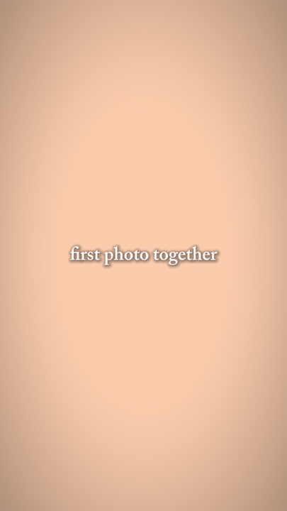 Erstes gemeinsames Foto