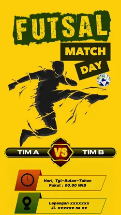 Poster Futsal match 