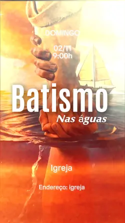 BATISMO NAS ÁGUAS 