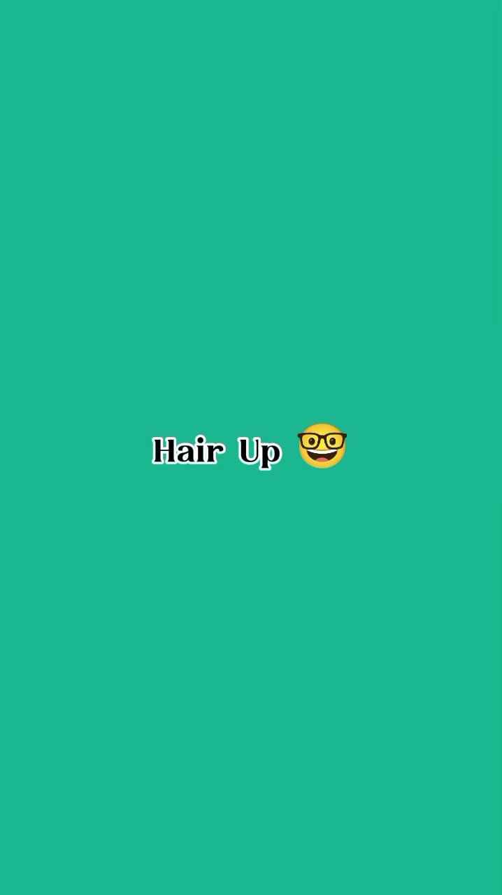 Cheveux relevés 