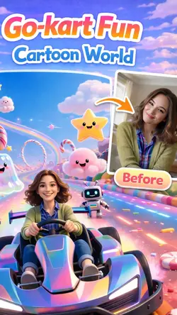 Go-kart Cartoon 