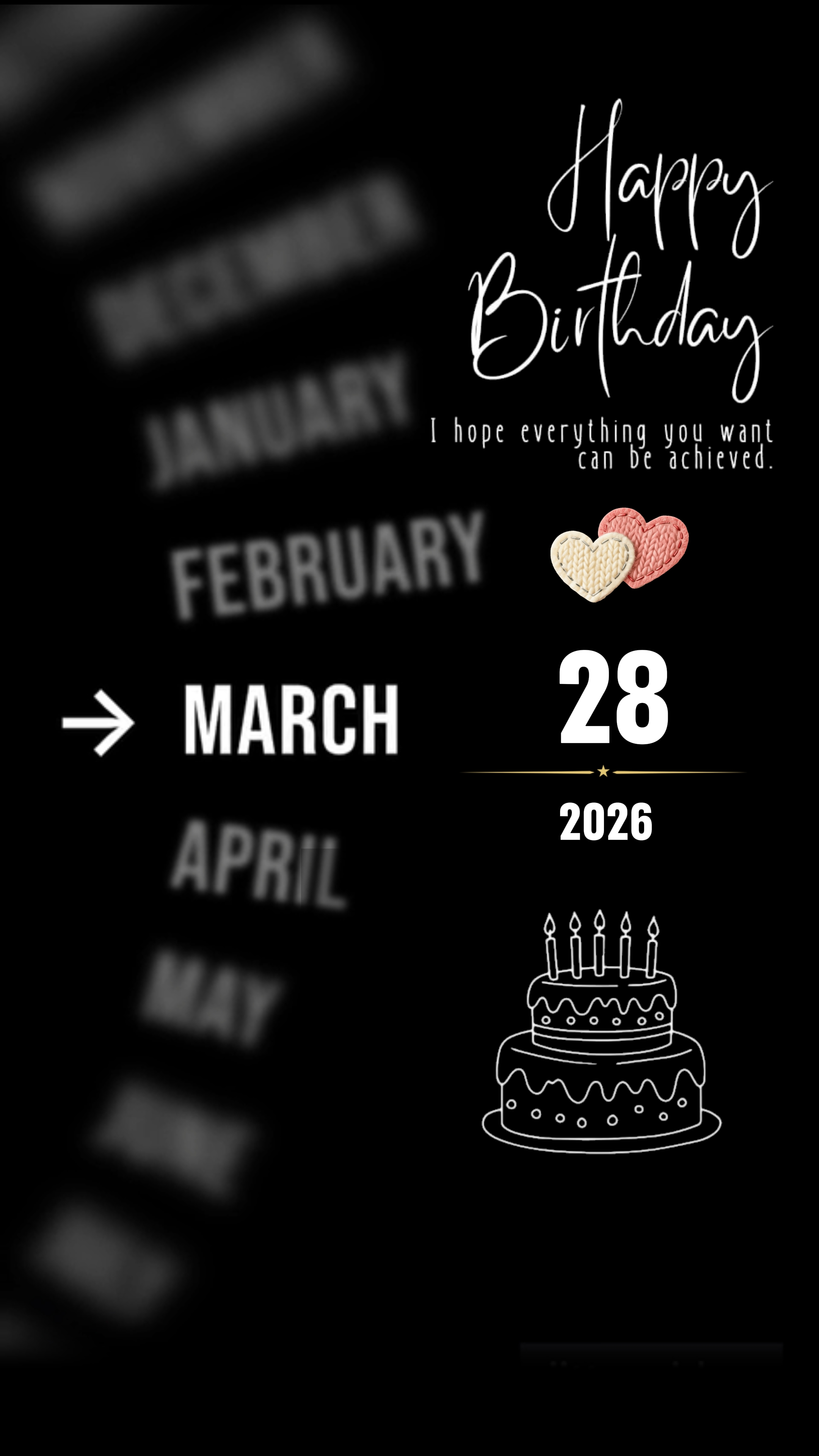 anniversaire le 28 mars