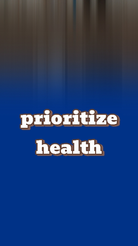 Prioriza la salud