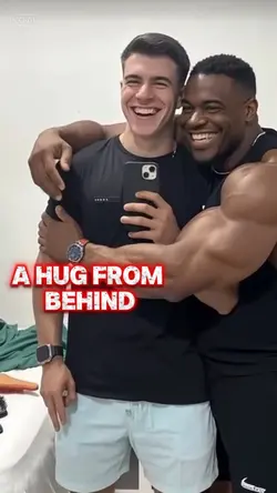 A hug from behind 