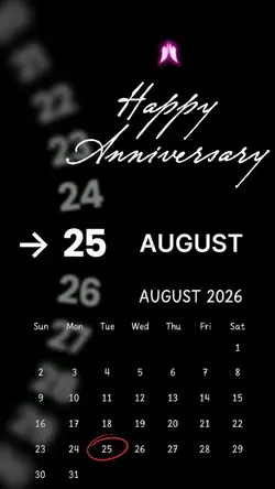 ANNIV 25 AUGUST 2026