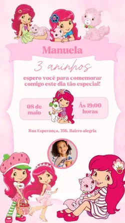 convite moranguinho