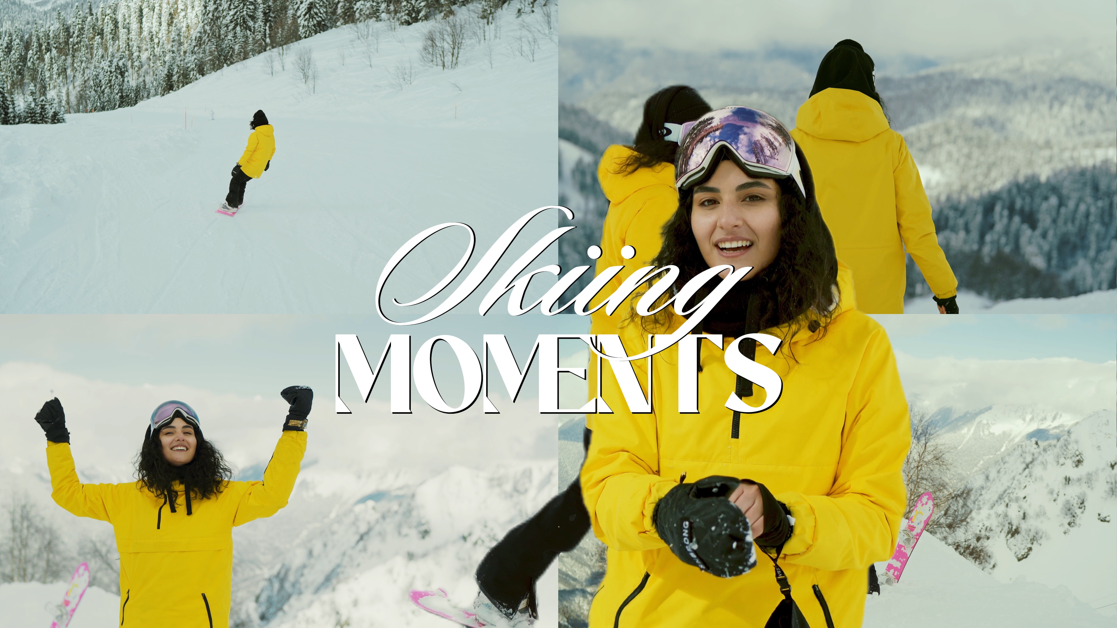Skiing moments