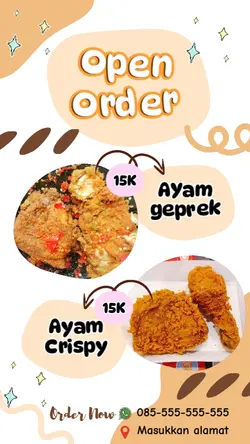 open order makanan 