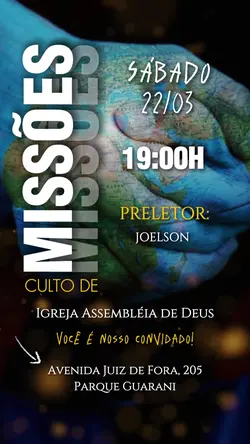CULTO DE MISSÕES!