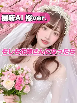 【最新AI🌸もしも花嫁さんになったら】
