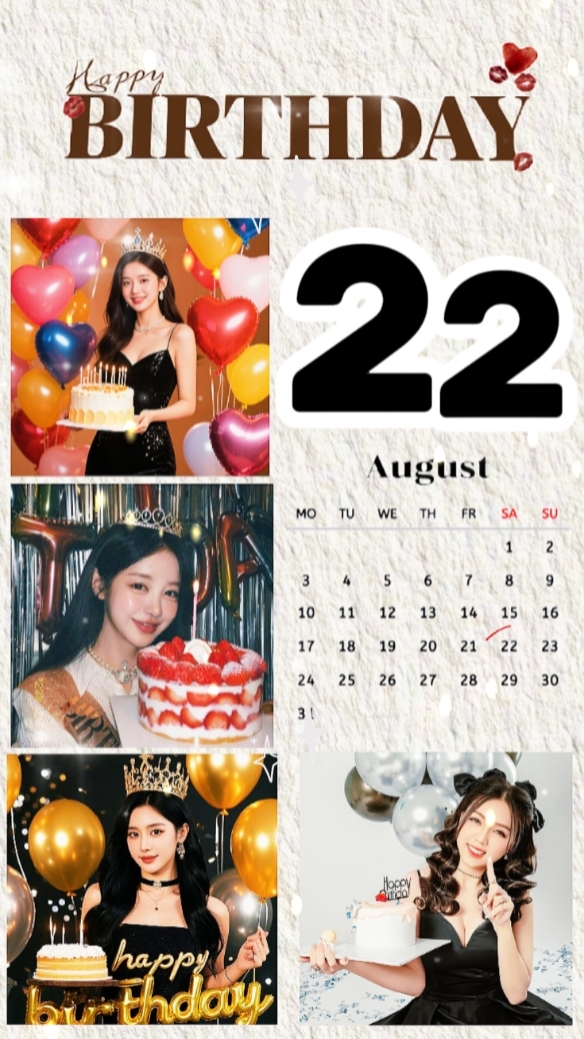 BIRTHDAY 22 AUGUST 
