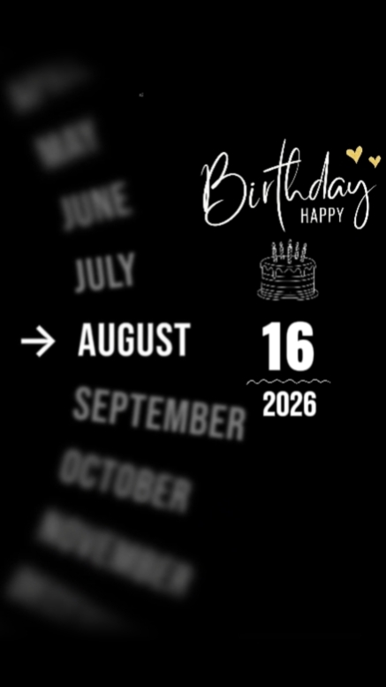 BDAY DAUGHTER 16 AUG