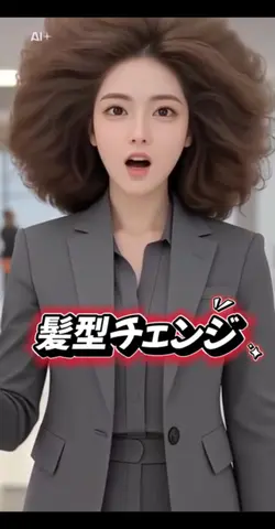 動く髪型チェンジ