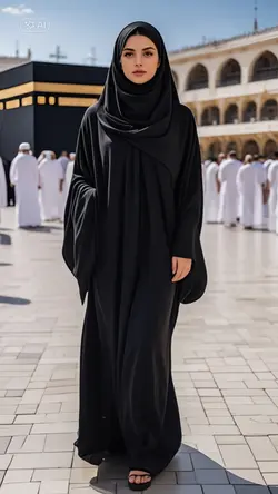 Woman at the kaaba 