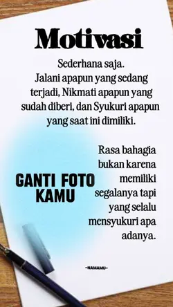 Motivasi kehidupan 