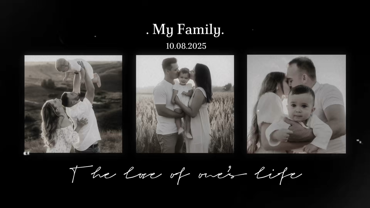 Familienfoto-Dump