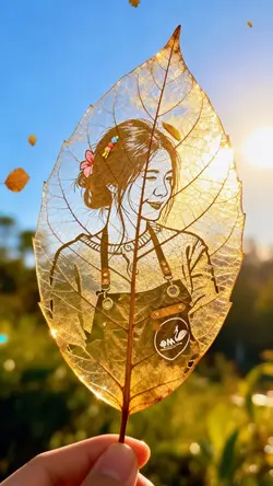 Dry leaf art