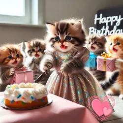 Cats Birthday Party 