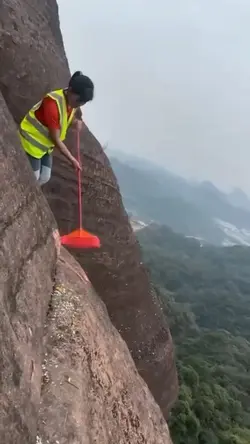 Sweeping on the clif