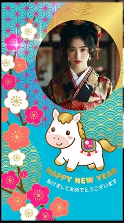 年賀状2026写真やビデオを自由に変更