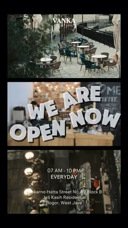 We are open 