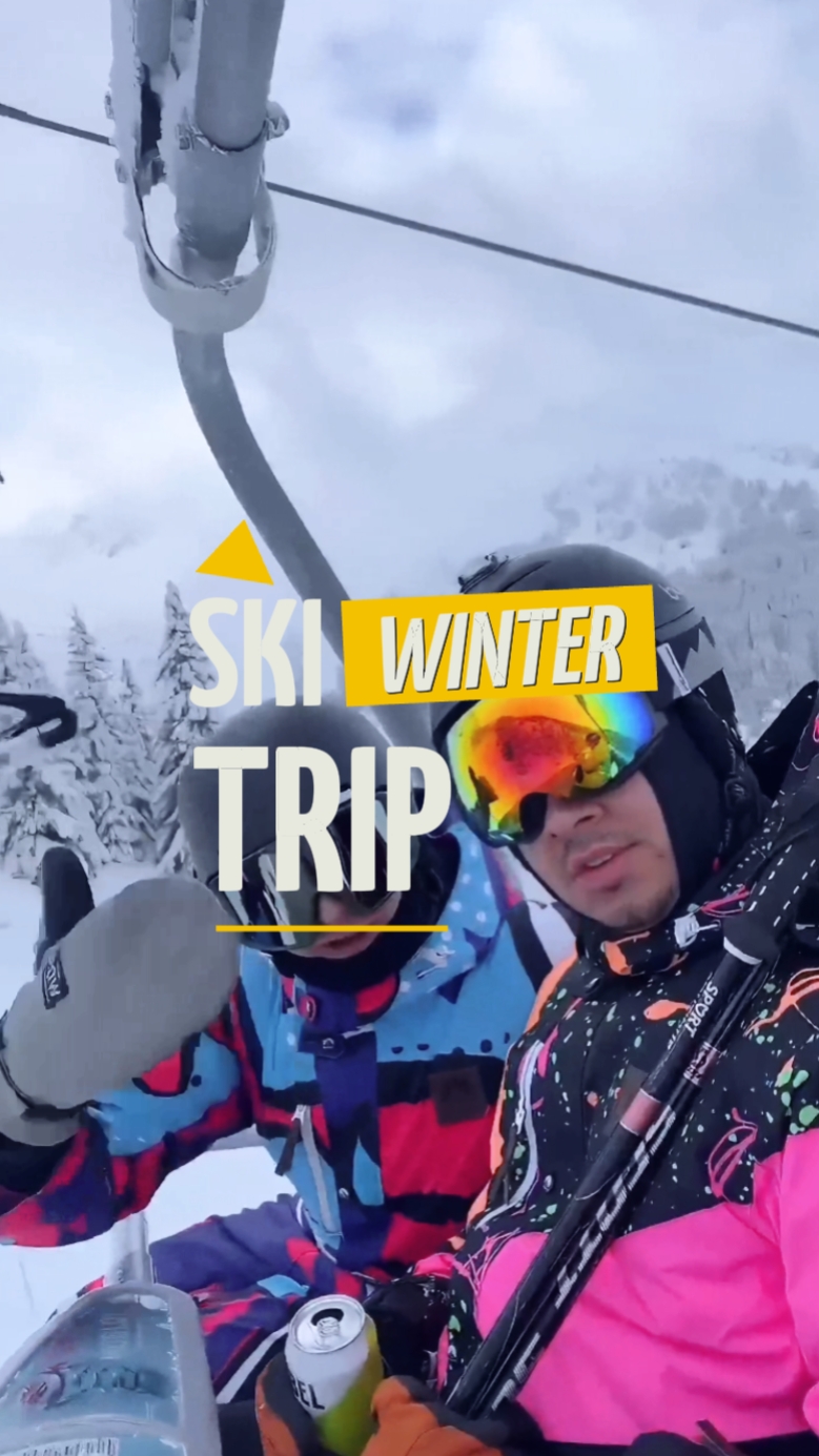 Ski winter trip