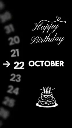HBD 22 OCTOBER