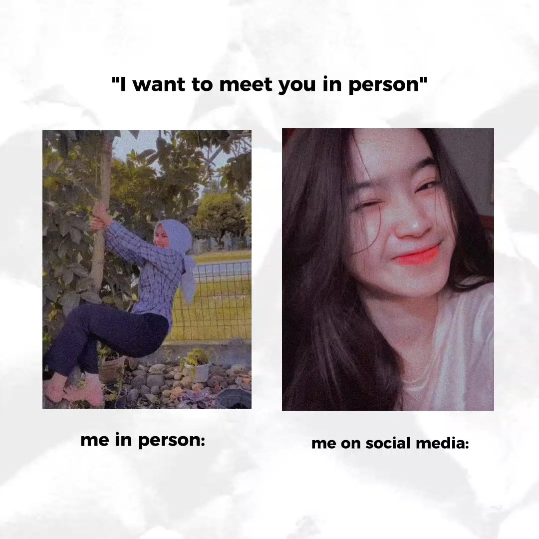 소셜 미디어의 나 