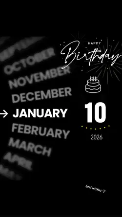 HBD 10 JANUARY 2026