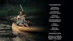 Outro credits film 