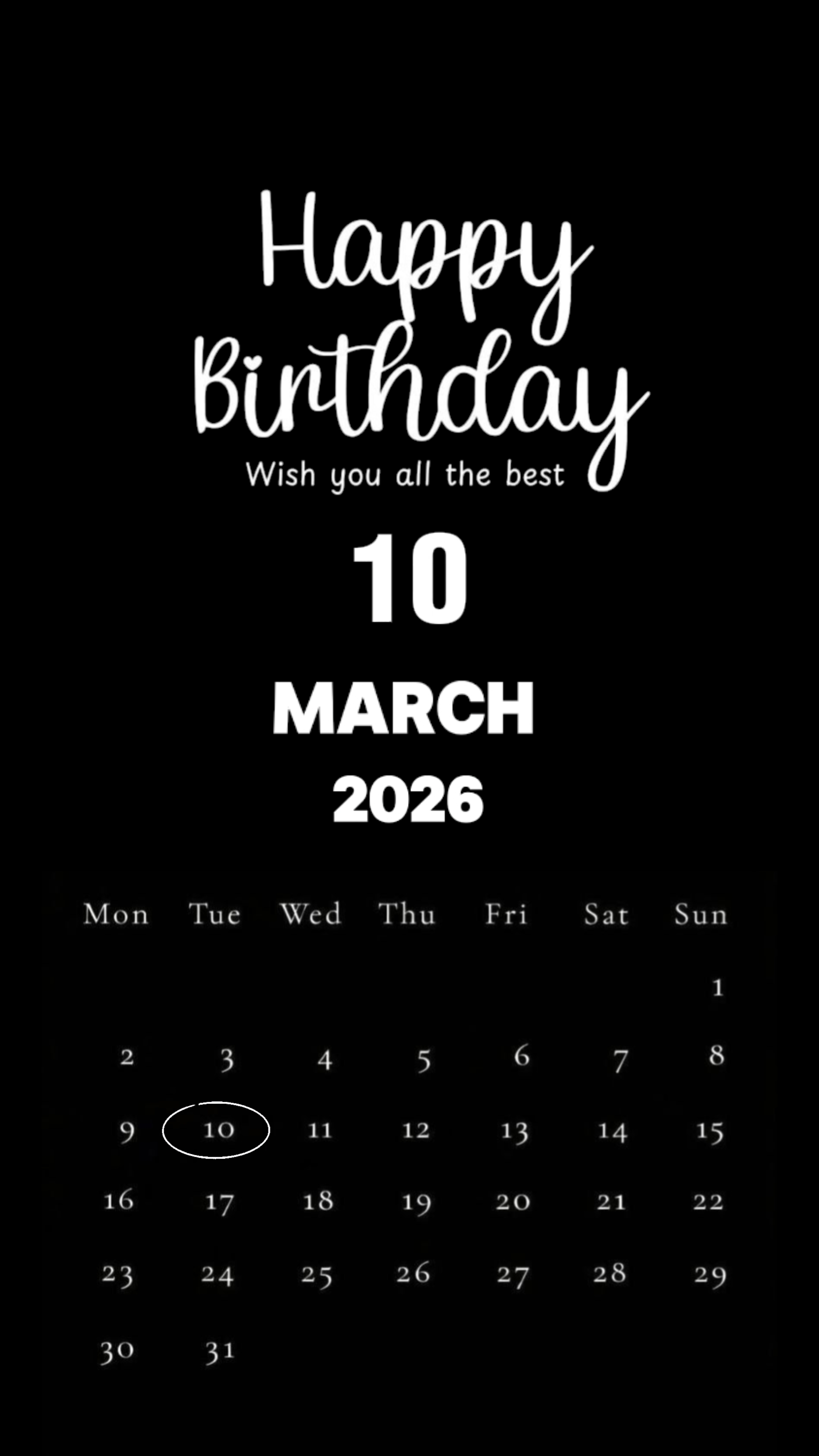 10 MARET ULANG TAHUN 