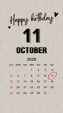 birthday 11 october
