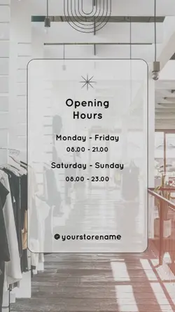 Opening Hours