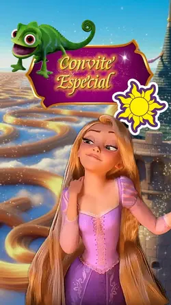 Convite Rapunzel