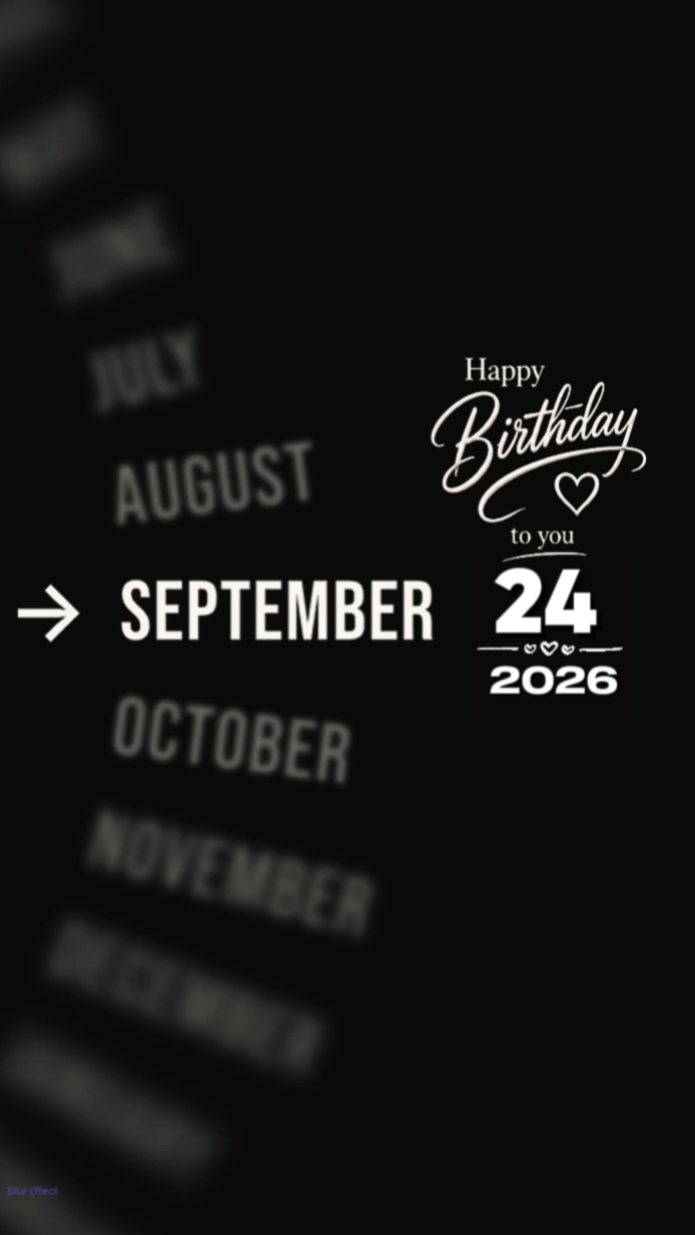 24 de setembro brthdy