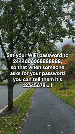 Set your WIFI passwo