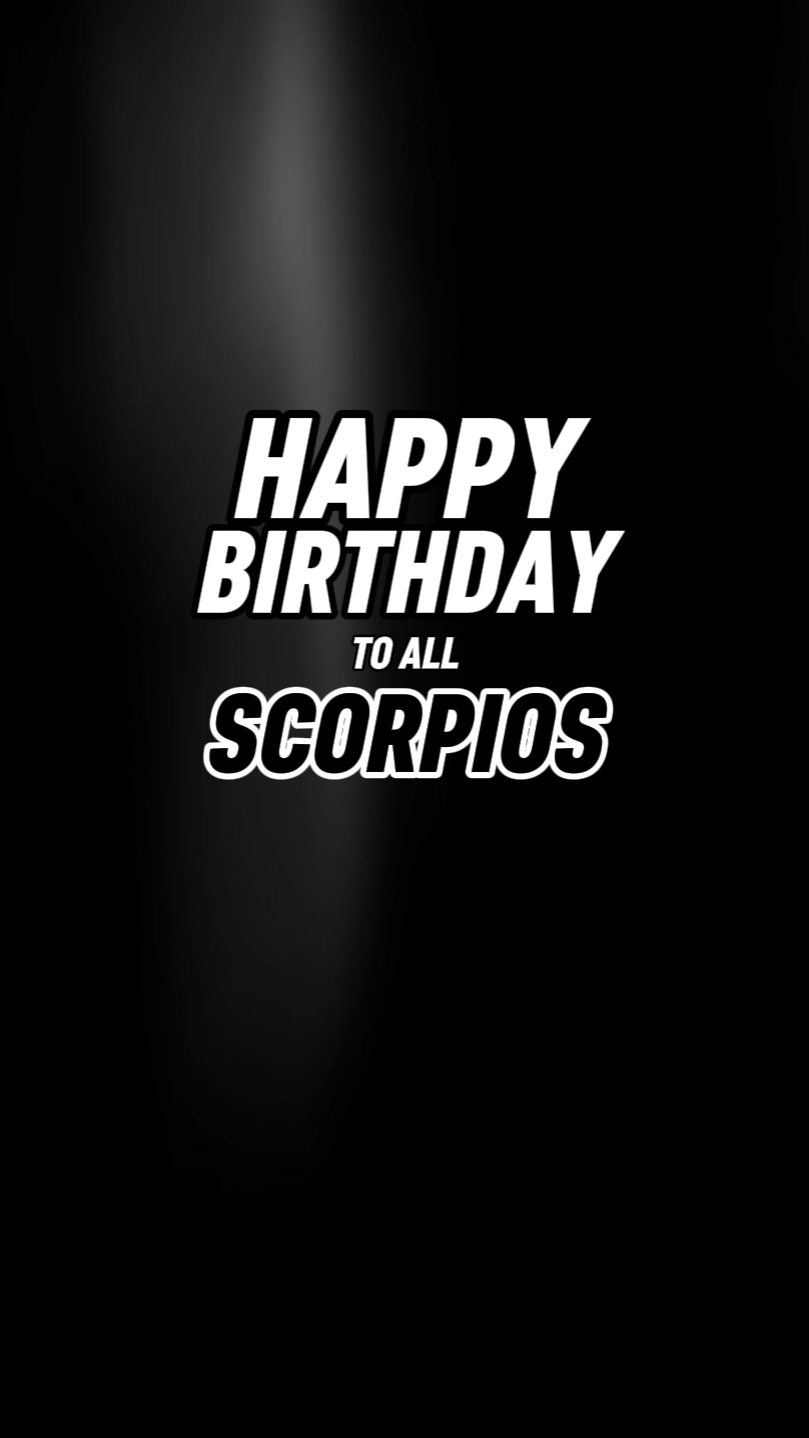 Feliz cumpleaños Escorpio
