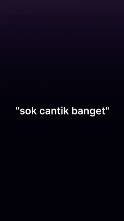 SOK CANTIK BANGET