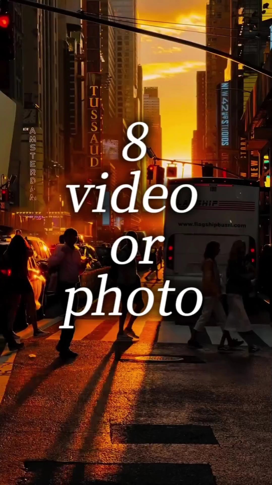 8 Video oder Foto 